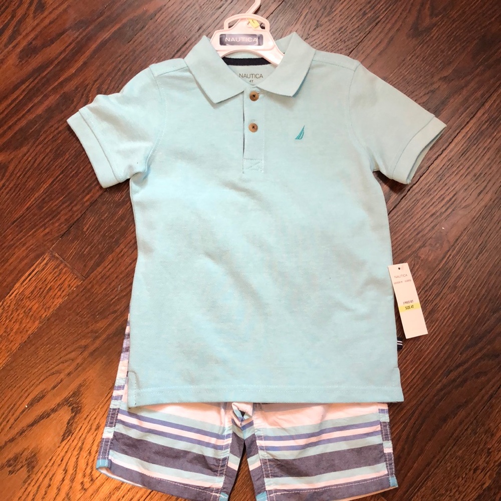 Nautica polo shirt with matching shorts